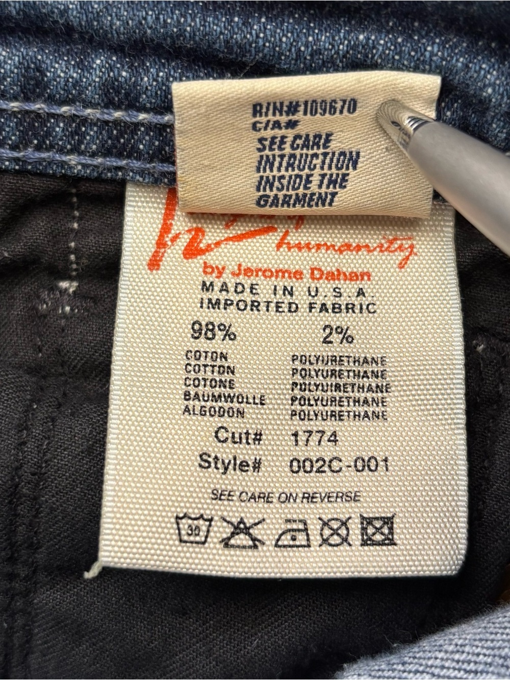 Citizens Of Humanity Ingrid 002 Stretch Low Waist Flair/Flare Jeans Y2K Size 25 - Picture 10 of 14